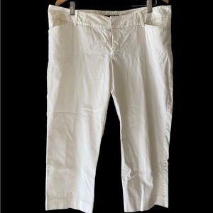 Mossimo women’s size 14 Fit 3 white crop pants